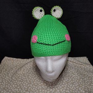 NWT Men's Hand-Crafted Crochet Frog Hat